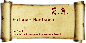Reisner Marianna névjegykártya